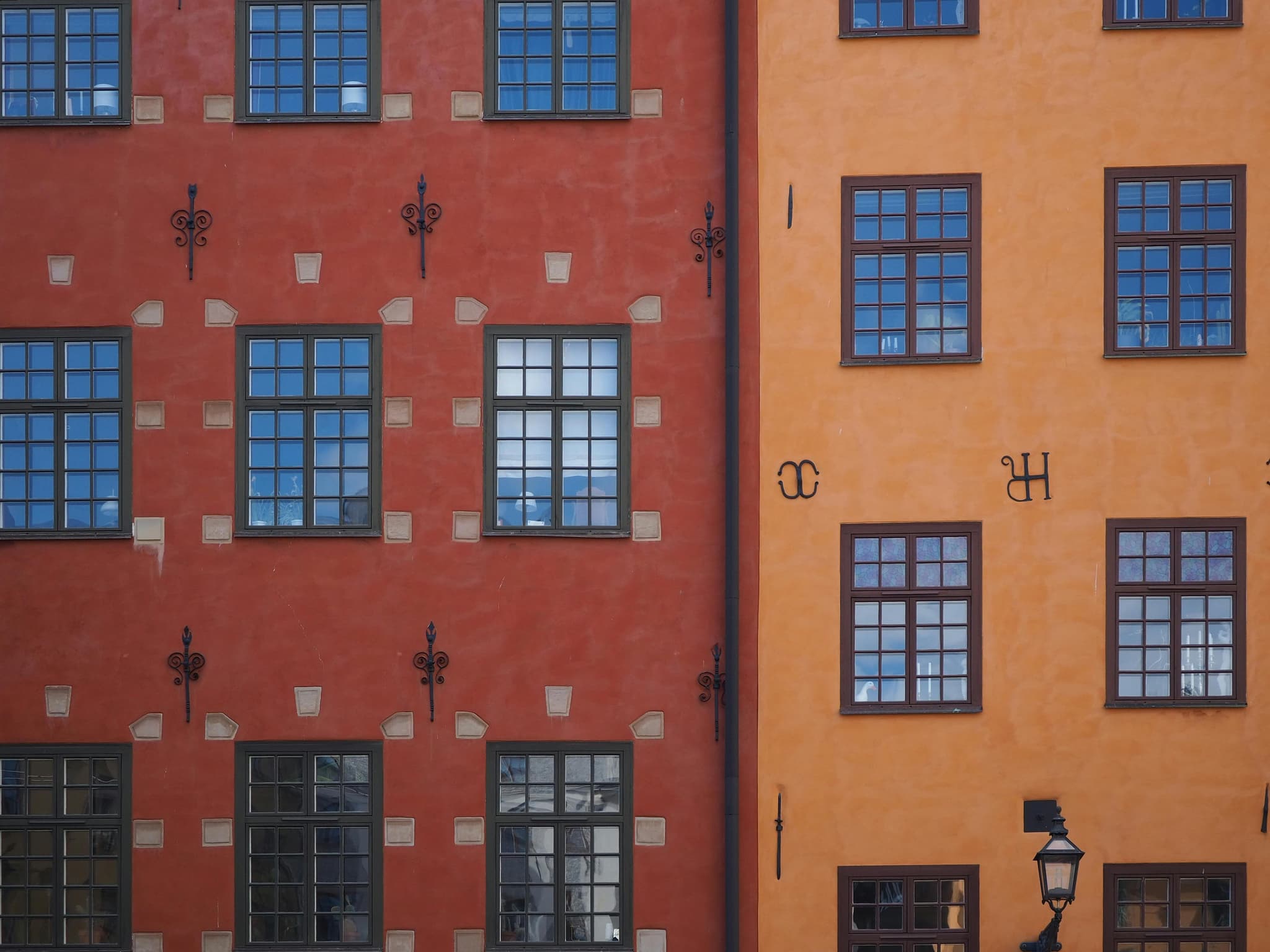 Glass being installed